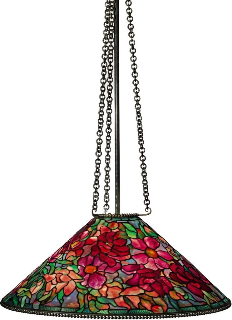 flowering bouquet tiffany lamp, flowering bouquet lamp shade, alexandra fontaine